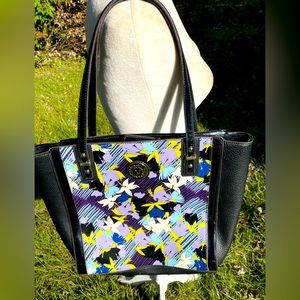 Anne Klein’s Black Floral Tote